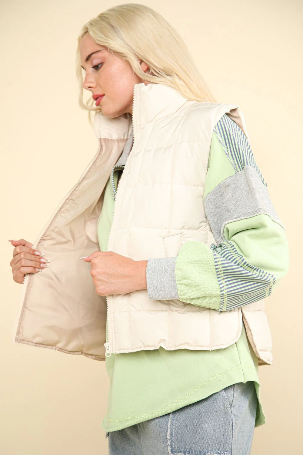 Annelies | Padded, warm vest with zip - Image 3