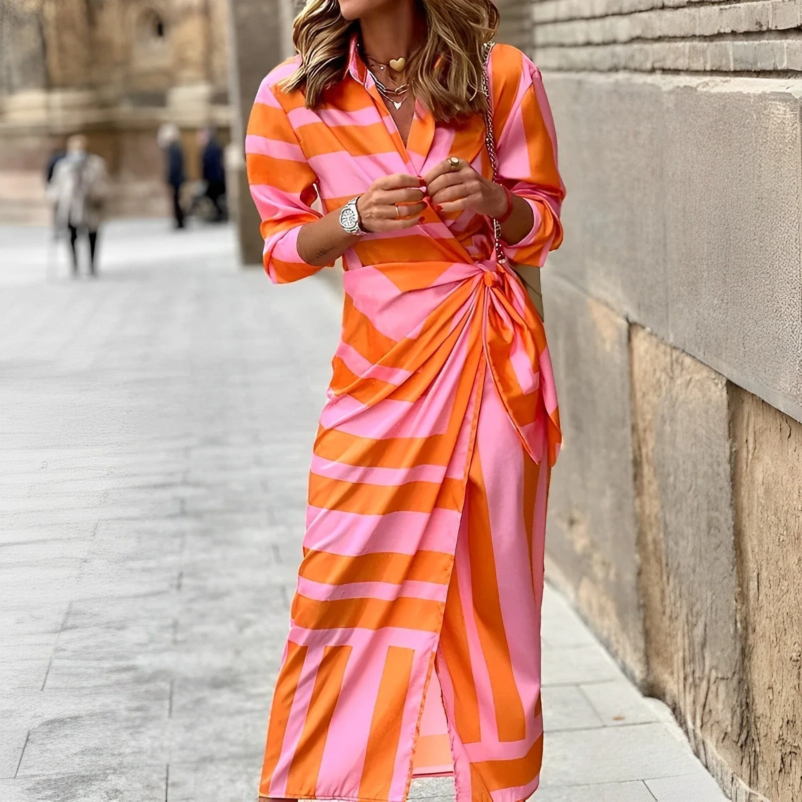 Antonella® | Fashionable Colorful Dress