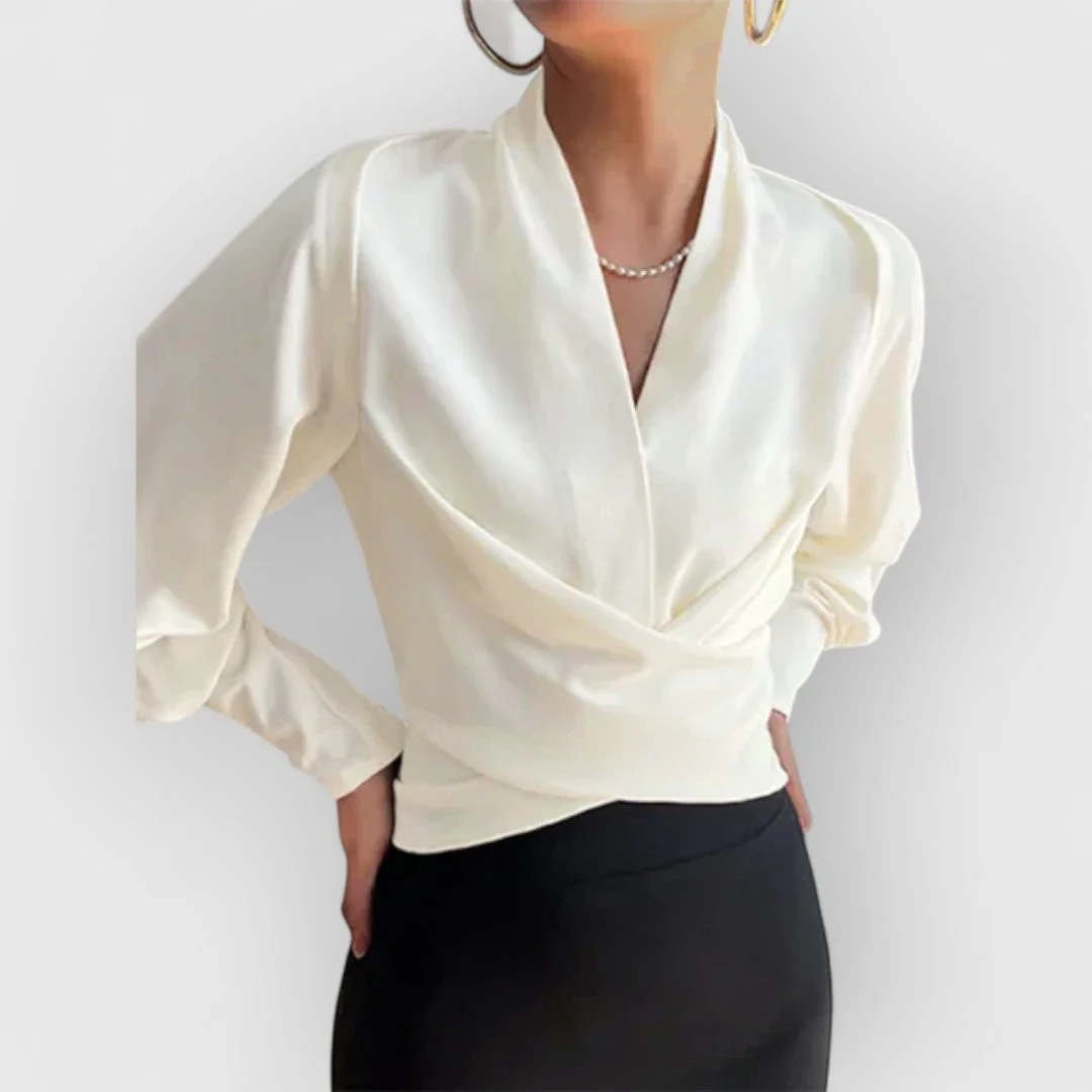 Antonia® | Elegant ladies blouse with puff sleeves - Image 4