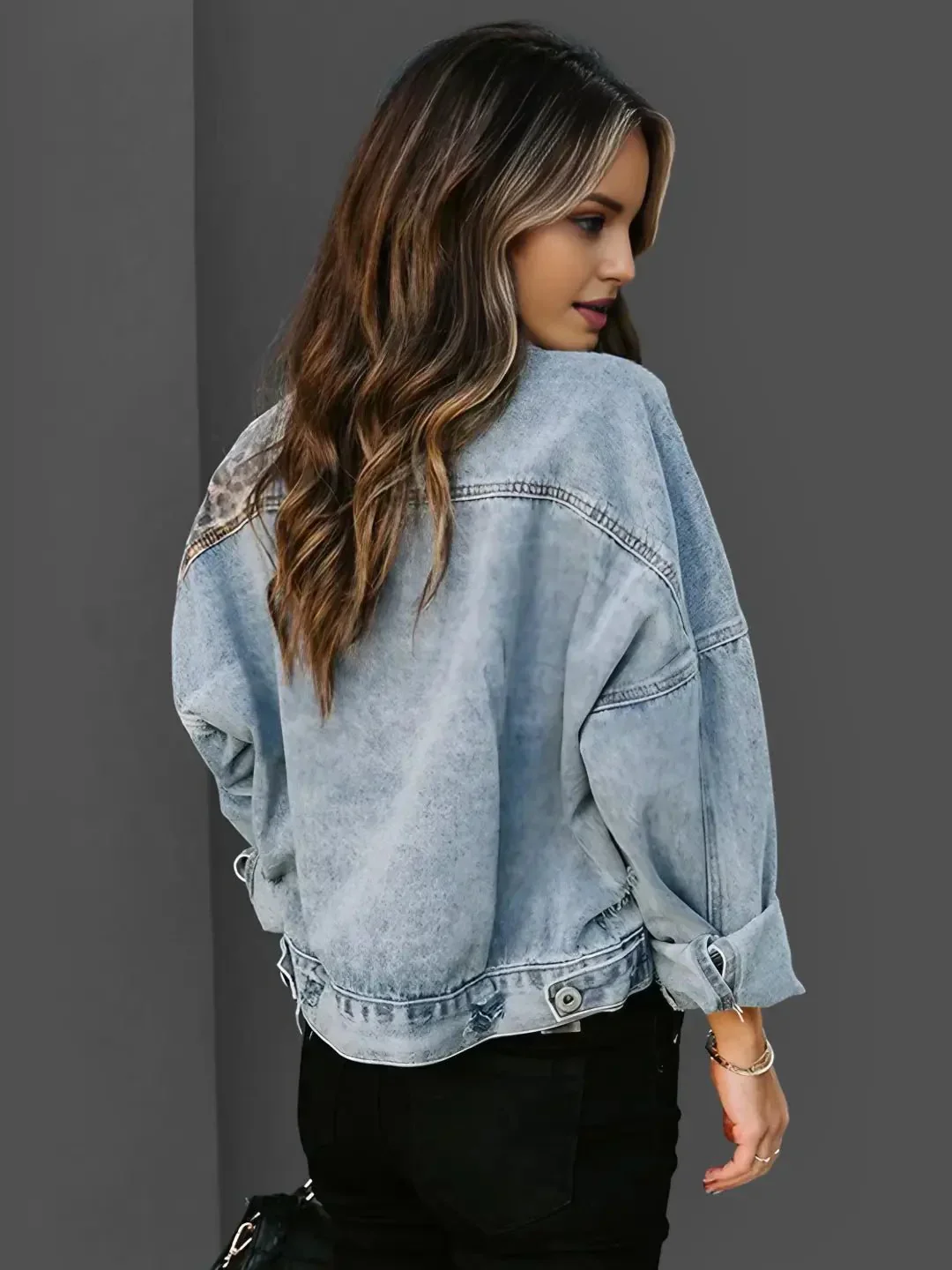 Antonia® | Leopard Print Denim Jacket - Image 7