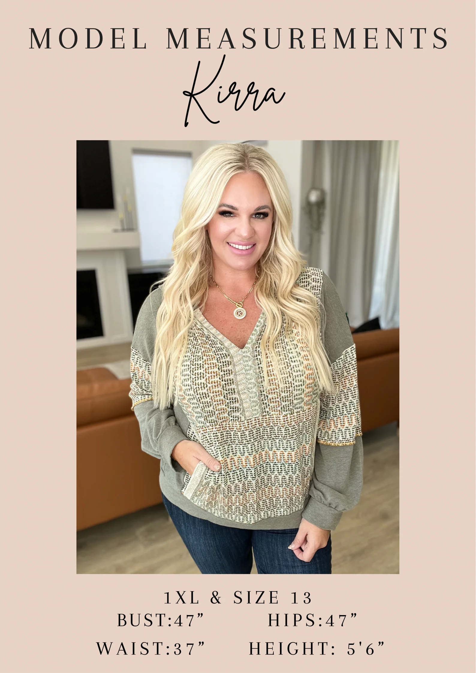 Anya | Leave It To Chance hooded scoop neck sweater in dark green - Image 7