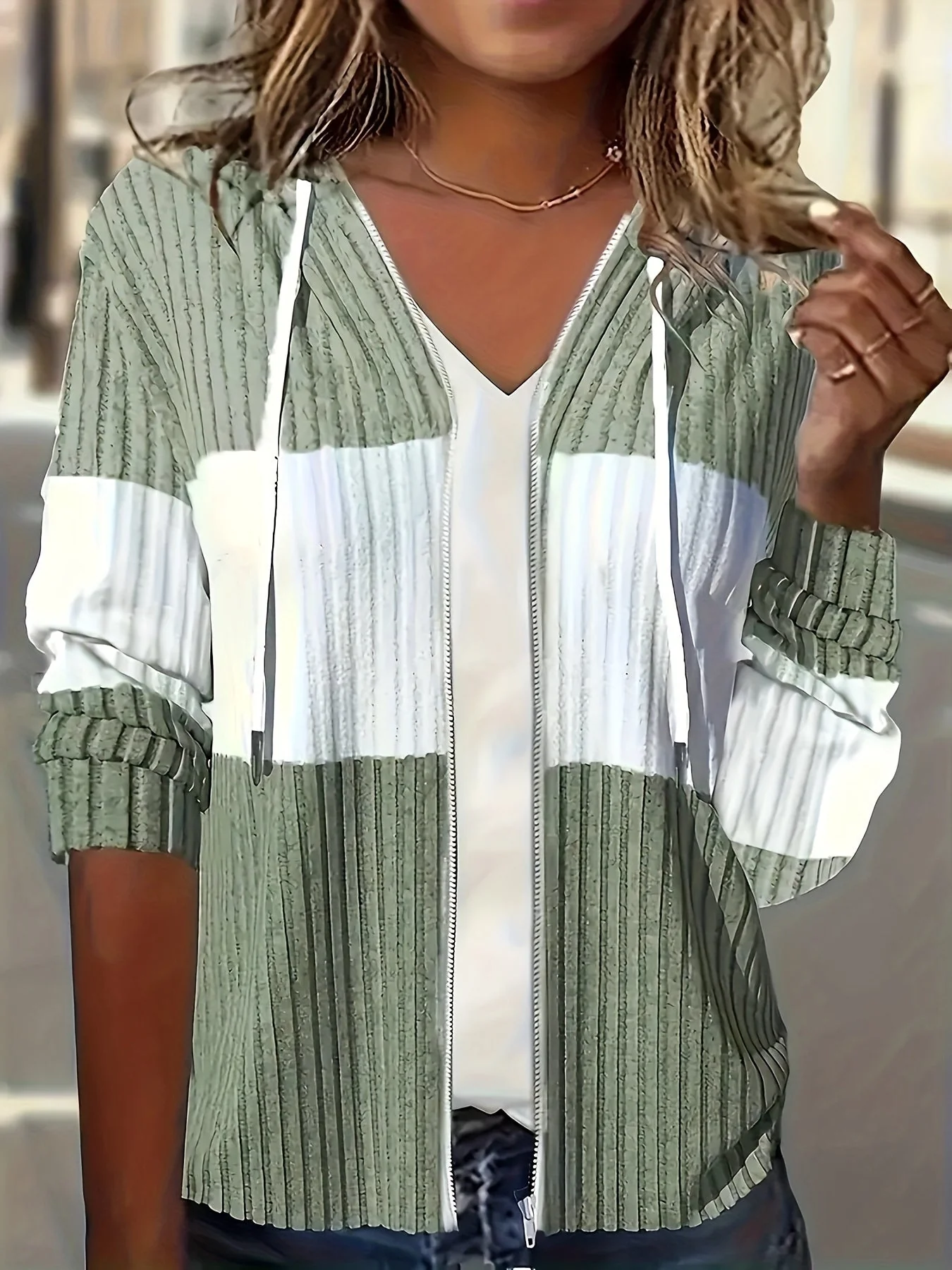 Apolonia® | Color Block Zip Jacket - Image 3
