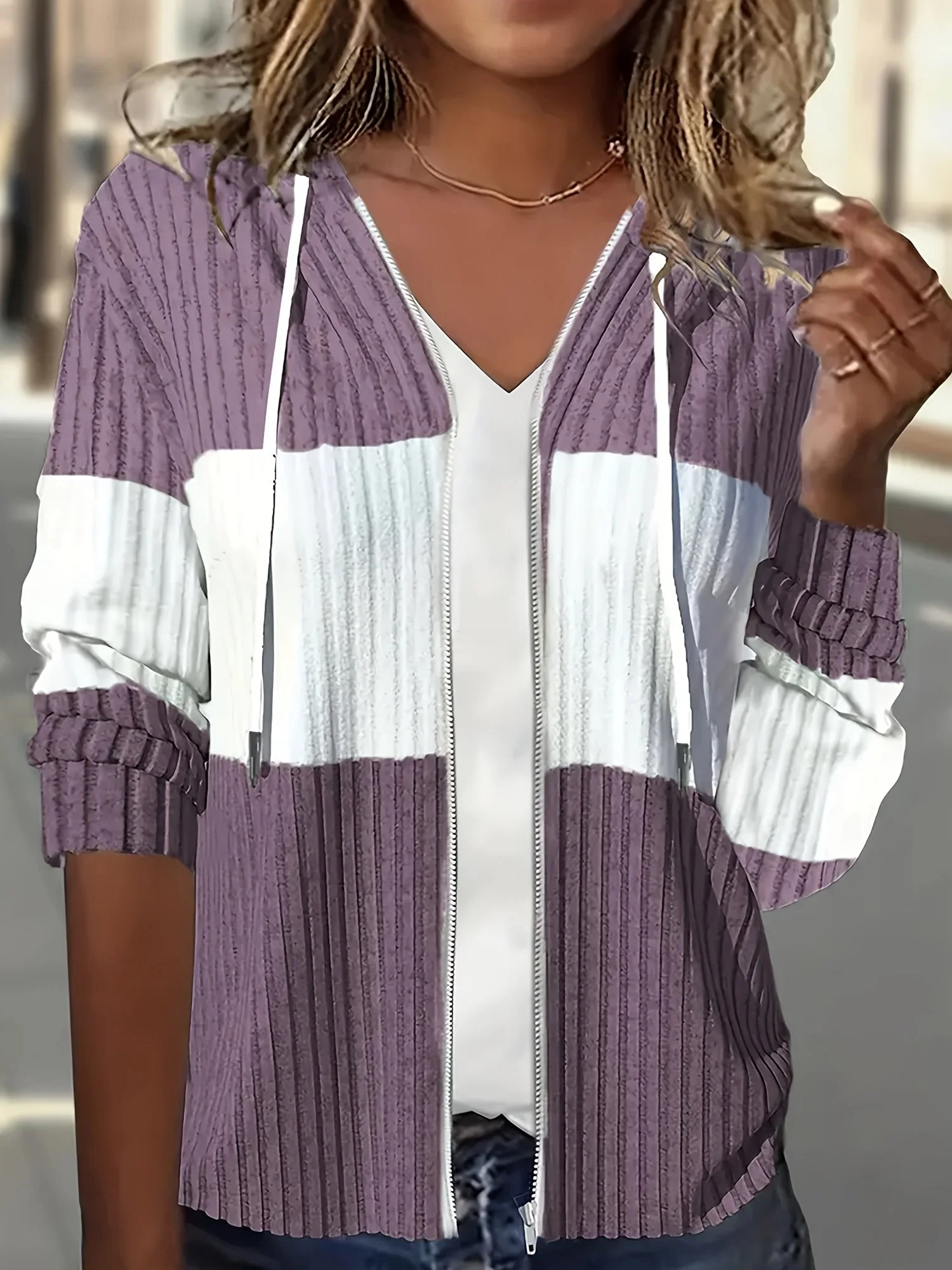 Apolonia® | Color Block Zip Jacket - Image 7