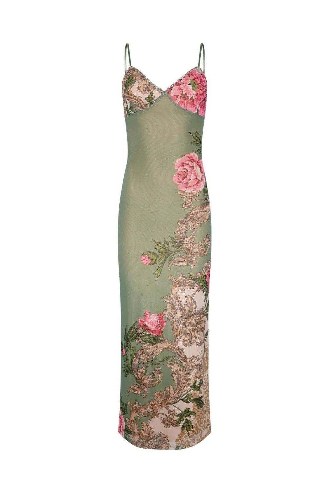 Araceli® | Printed, Figure-Hugging Maxi Slip - Image 4