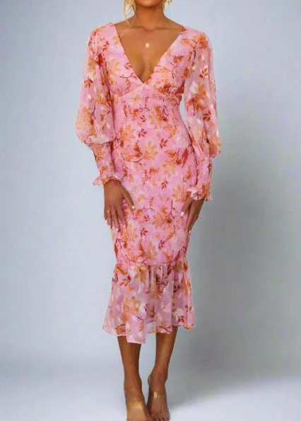 Aria® | Floral Print Midi Dress - Image 2