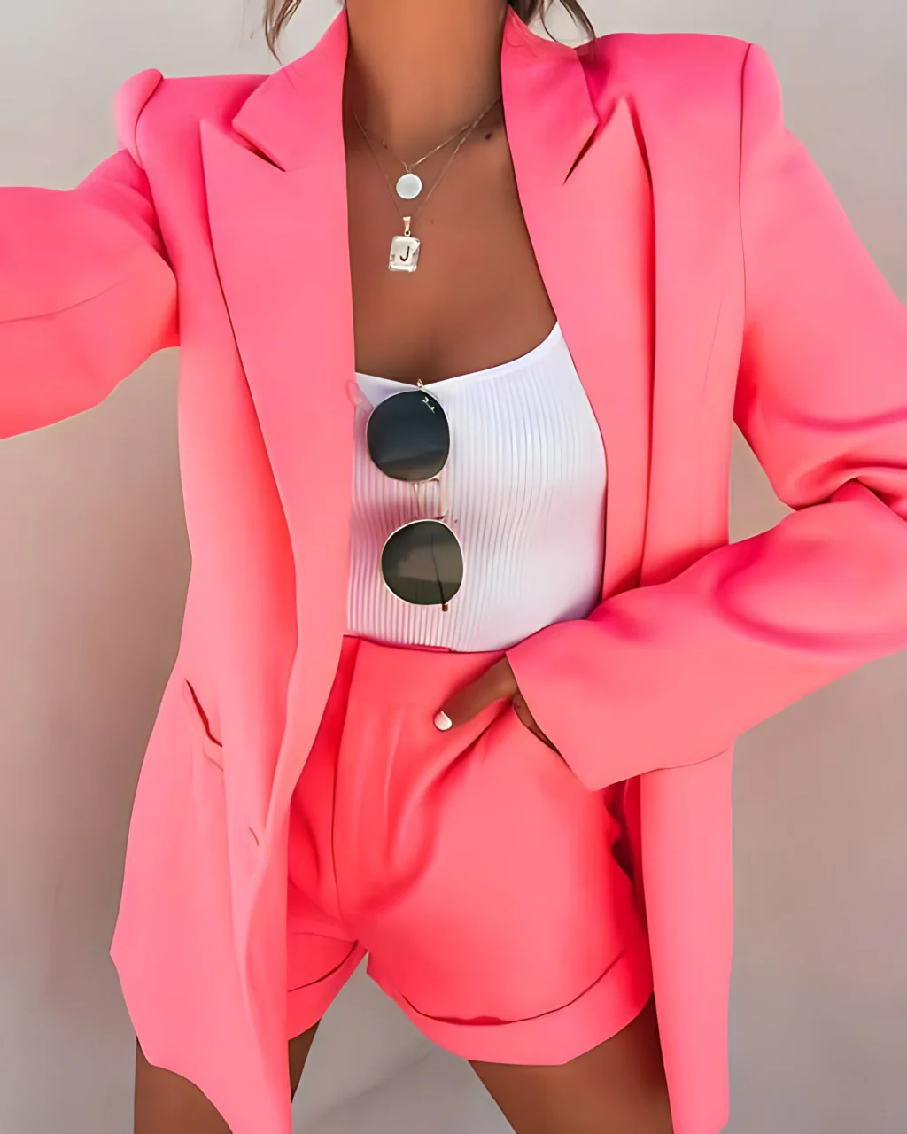 Ariadne® | Elegant Streetwear-Set Blazer+Shorts - Image 2