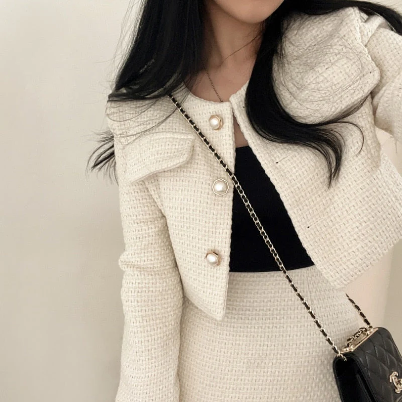 Armanda® | Elegant Rock Und Blazer Set - Image 2