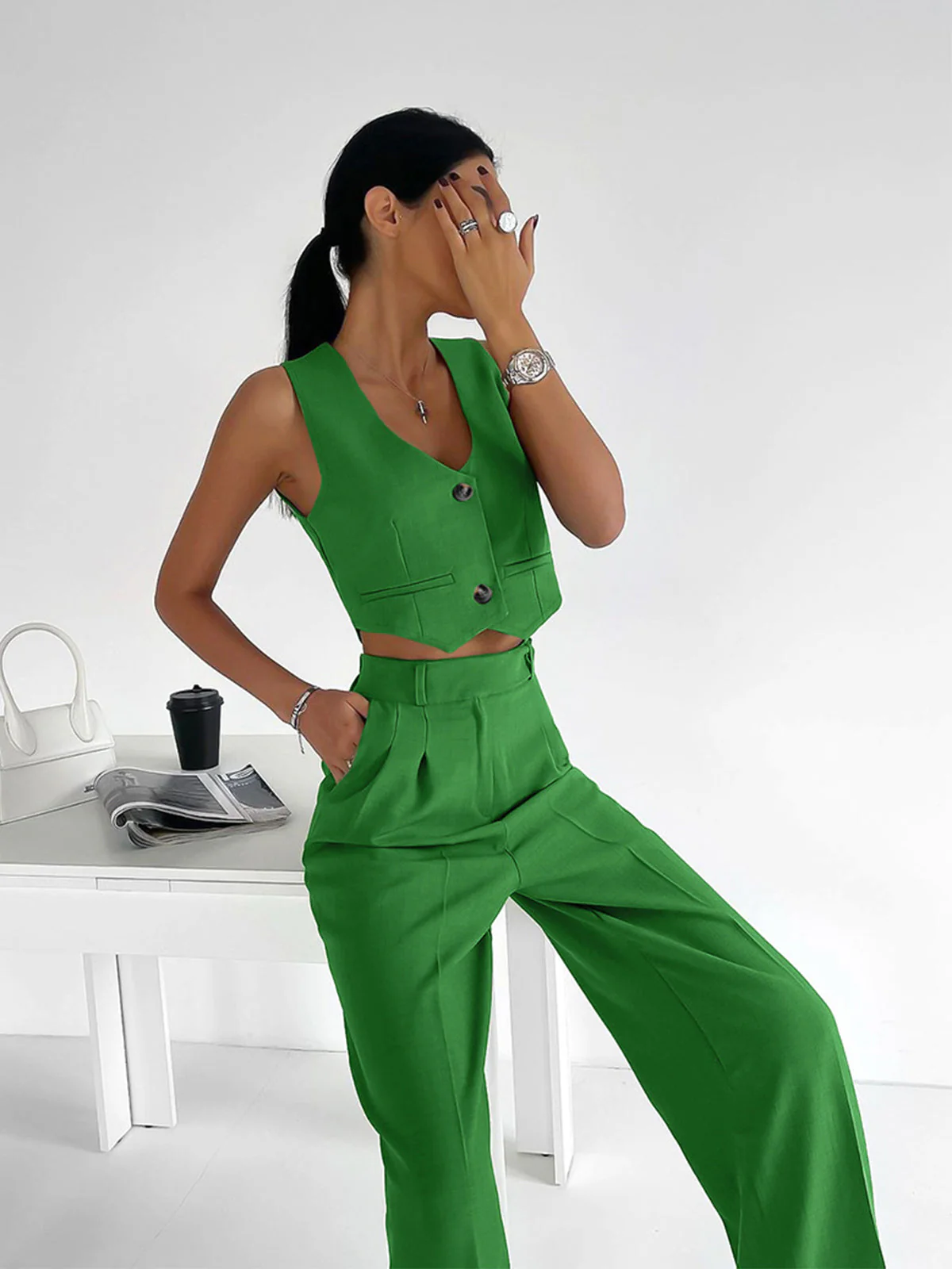 Arnaude® | Elegant Vest And Trousers Set - Image 2