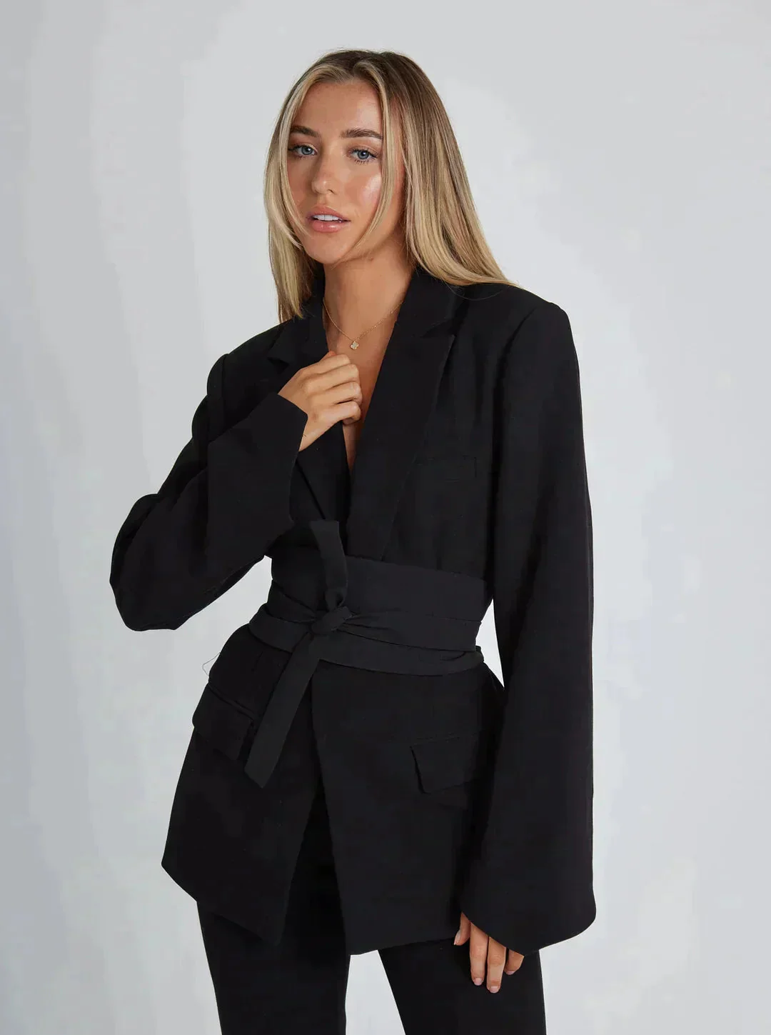 Assumpta® | Belted Formal Blazer - Image 5