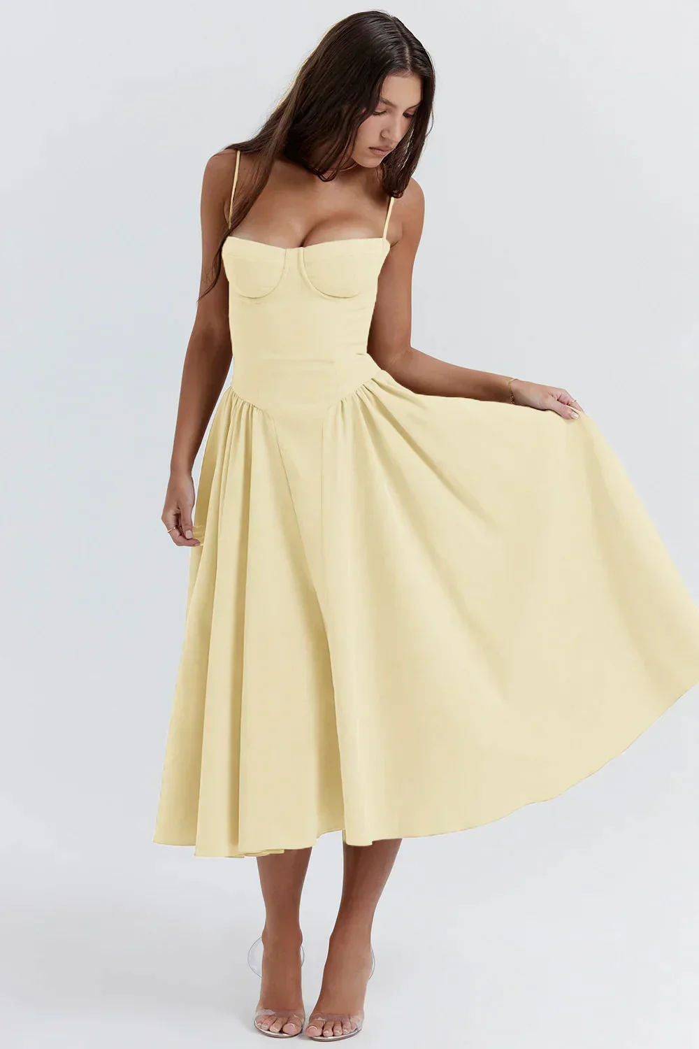 Assunta® | Elegant Strapless Pleated Dress - Image 2