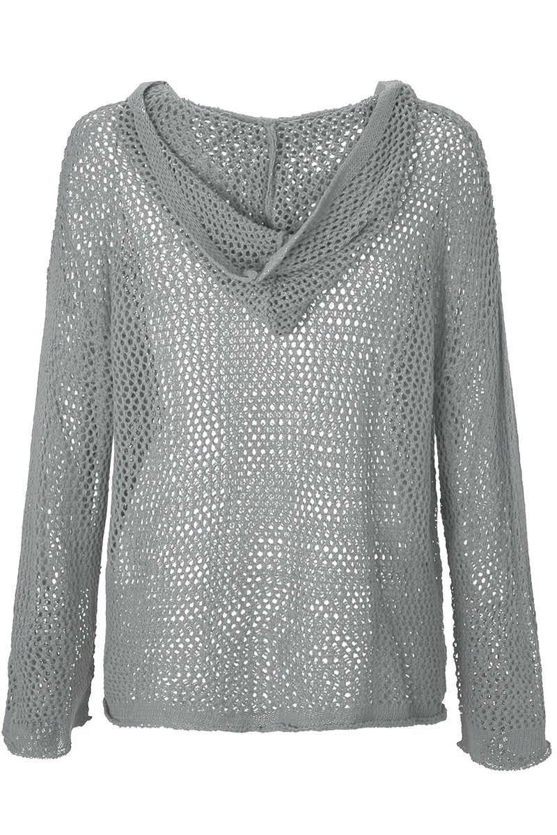 Astrid | Casual solid color hollow out hoodies for everyday wear - Image 8