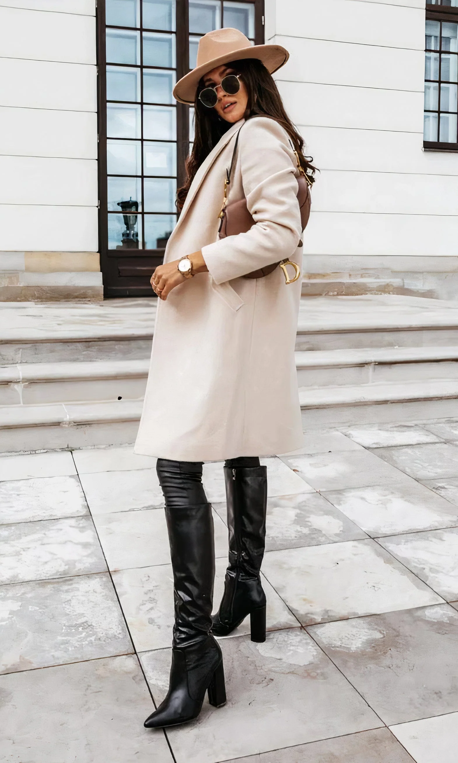 Astrid® | Elegant long coat for women