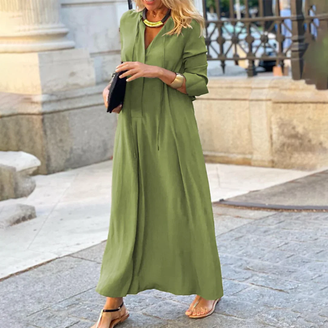 Audrey® | Elegant Long-Sleeved Maxi Dress - Image 4