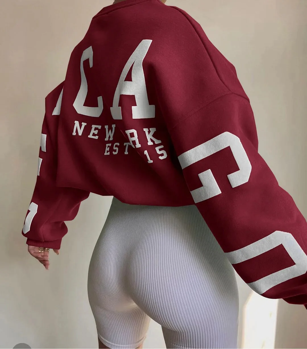Aurora | Casual letter print sweatshirt - Image 3