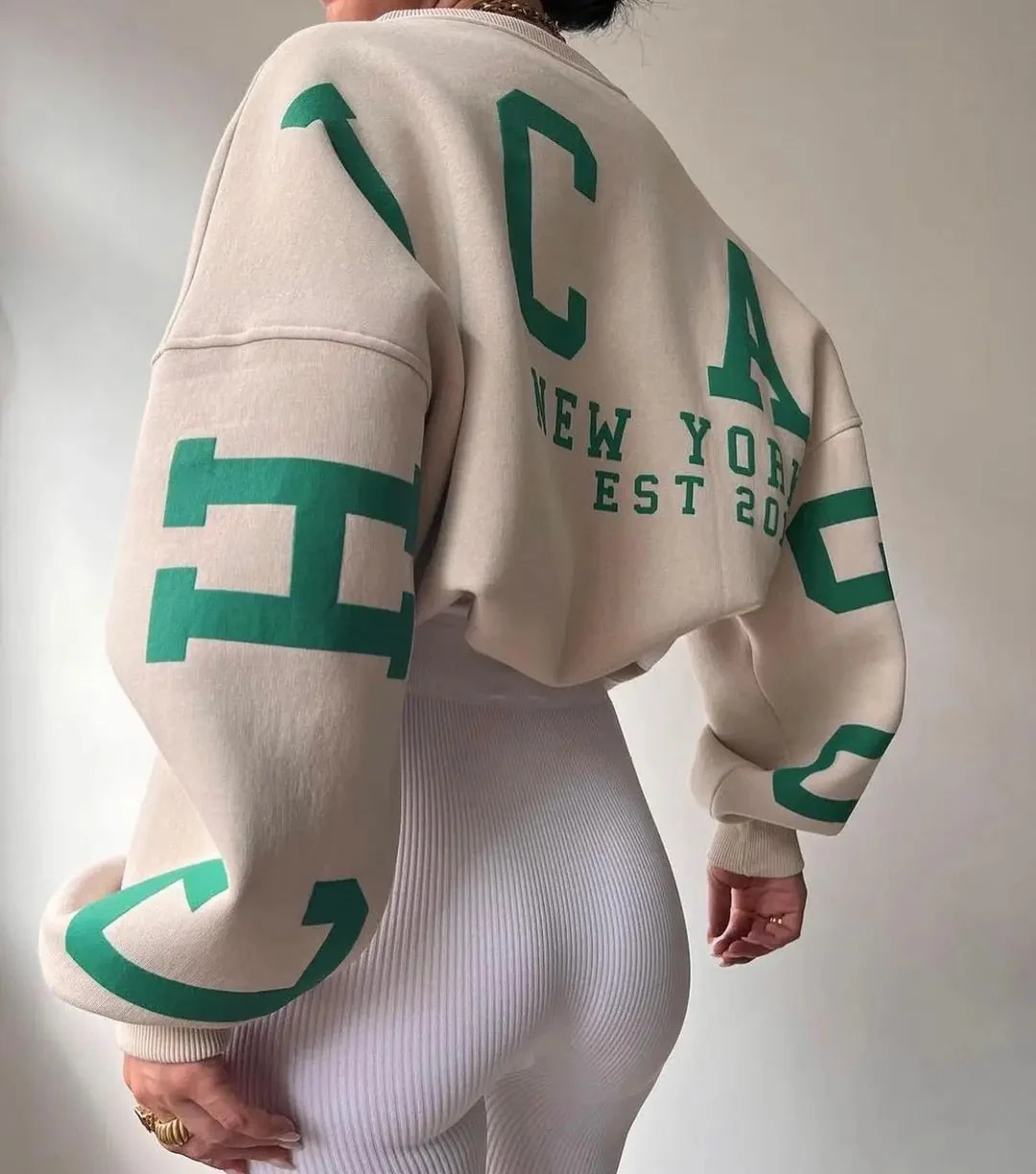 Aurora | Casual letter print sweatshirt - Image 7
