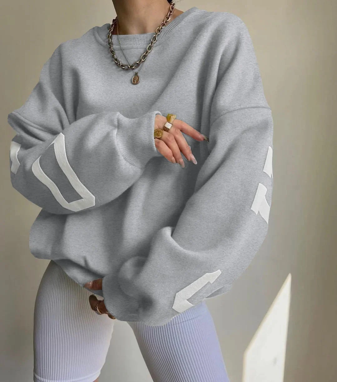 Aurora | Casual letter print sweatshirt - Image 9