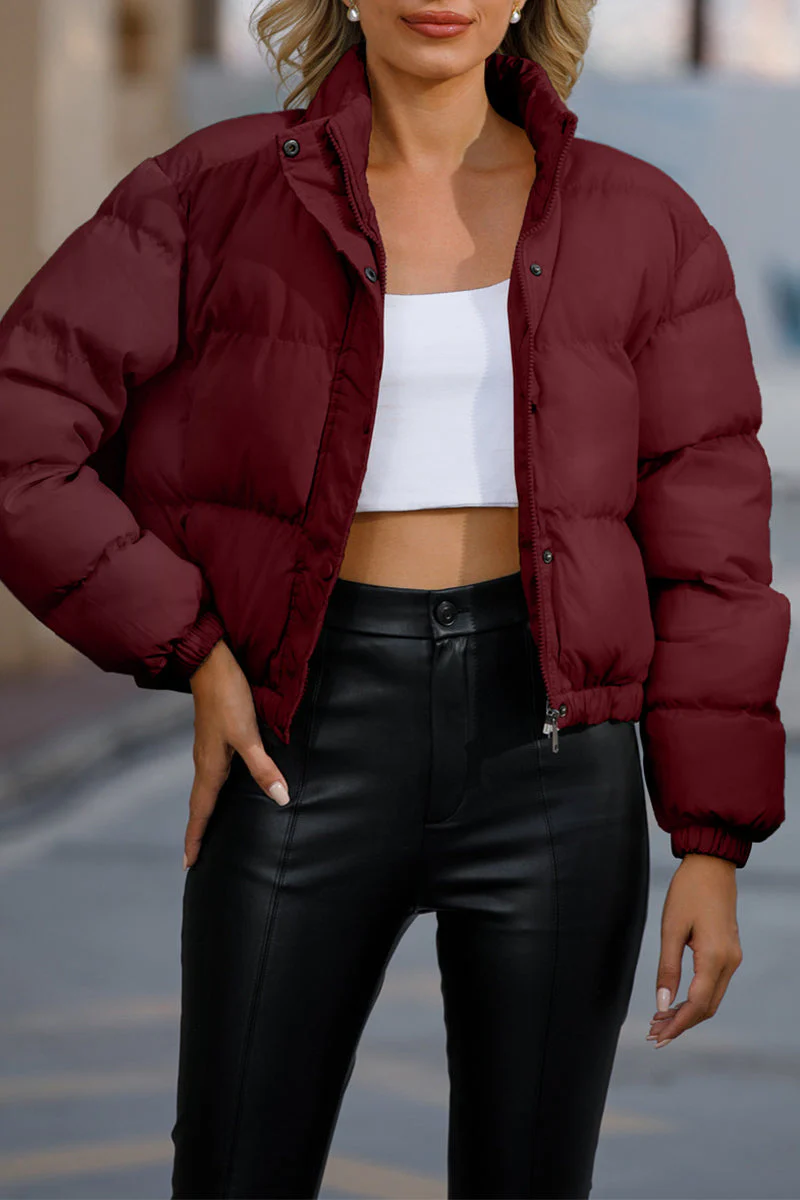 Aurora | Casual turtleneck outerwear with fixed pocket and pockets - Image 4