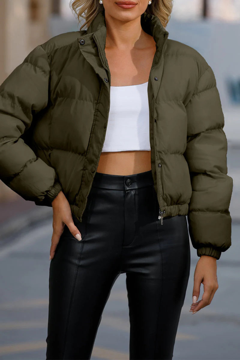 Aurora | Casual turtleneck outerwear with fixed pocket and pockets - Image 5