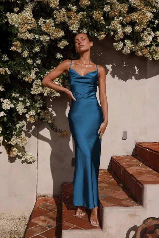 Aurora® | Maxi Dress Navy Blue - Image 4