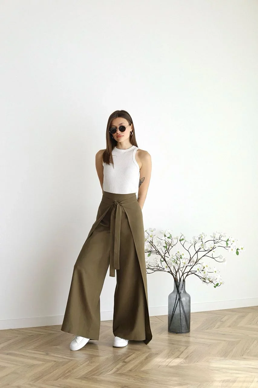 Aurora® | Rosseta Linen Wide Leg Trousers - Image 10