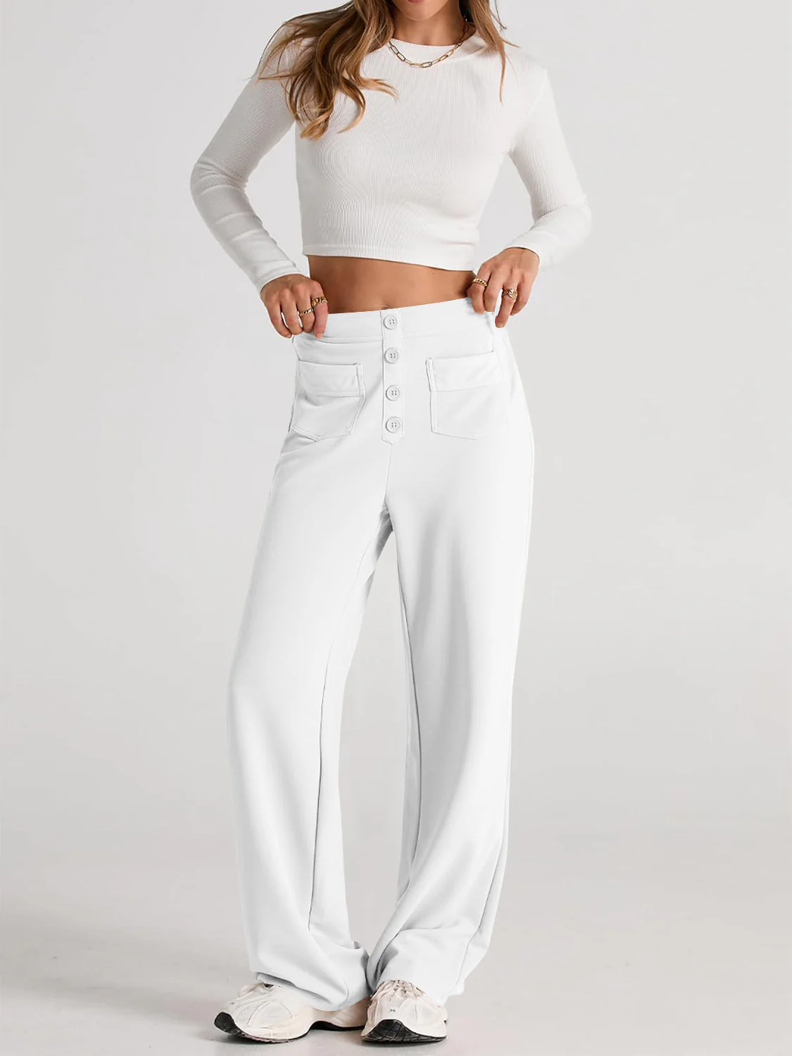 Aurora | Wide-leg, high-waisted trousers - Image 6