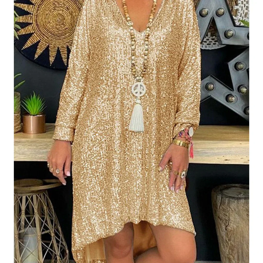 Ava® | Glittering Sequin Dress - Image 2