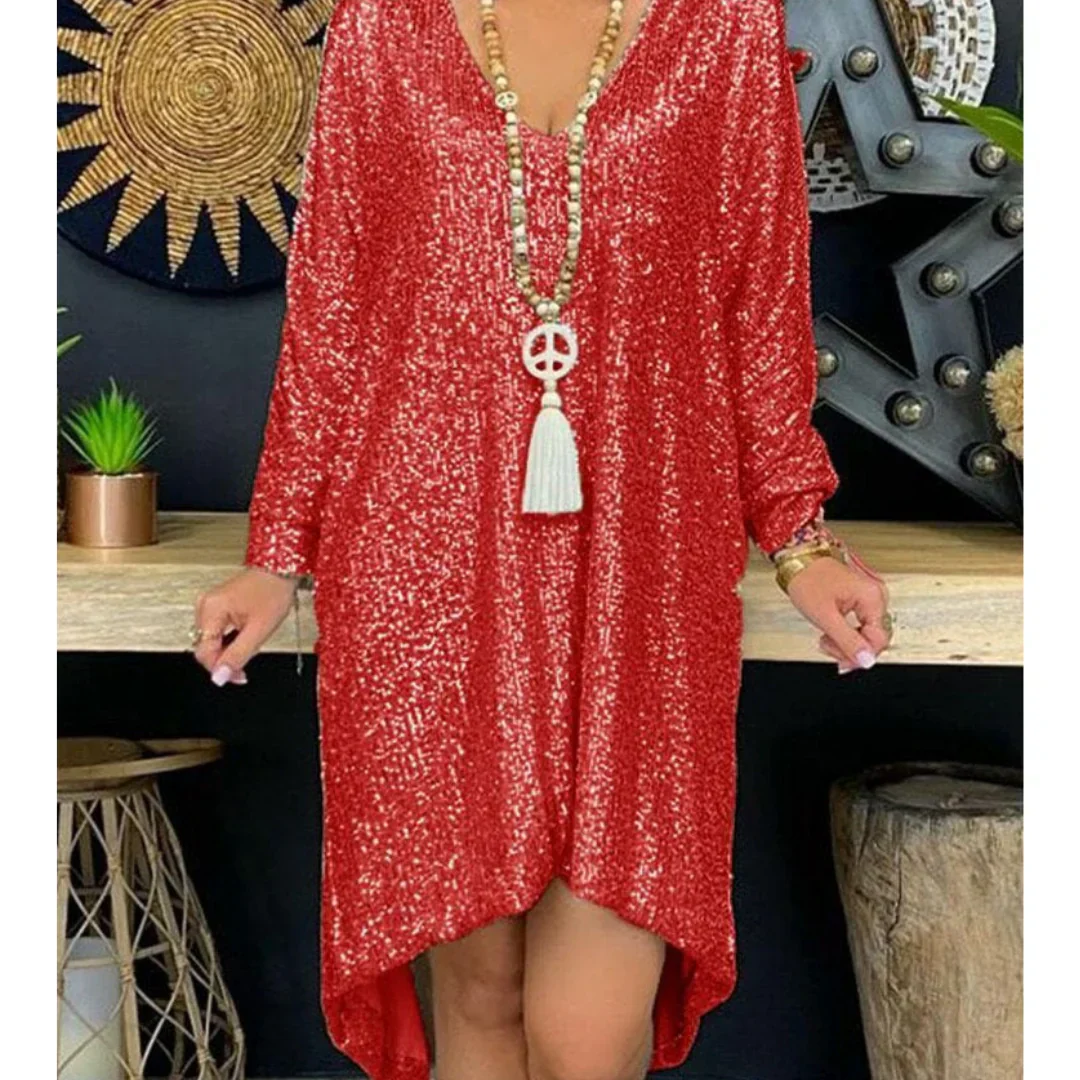 Ava® | Glittering Sequin Dress - Image 4