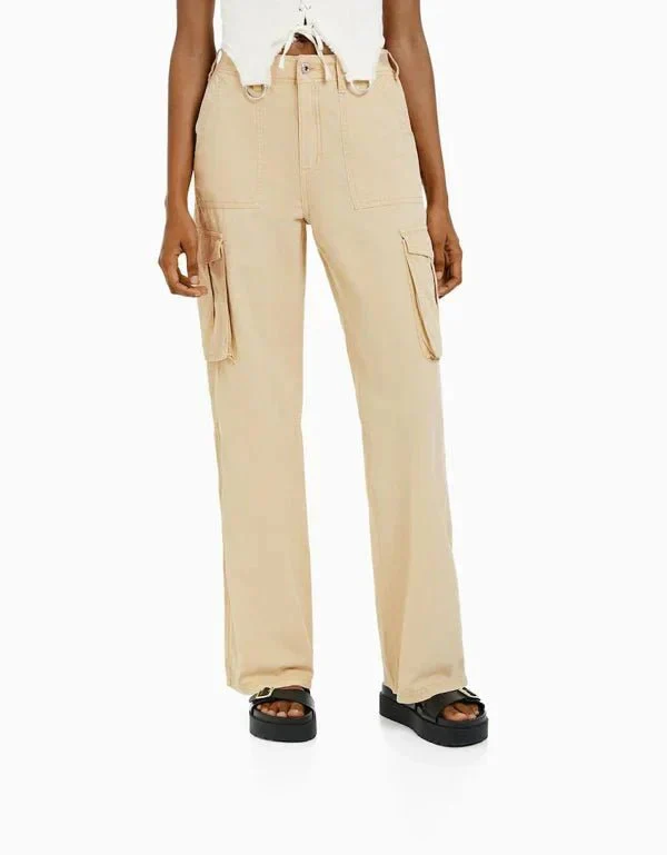Bárbara® | Elegant Cargo Trousers In A Straight-Leg Cut - Image 2