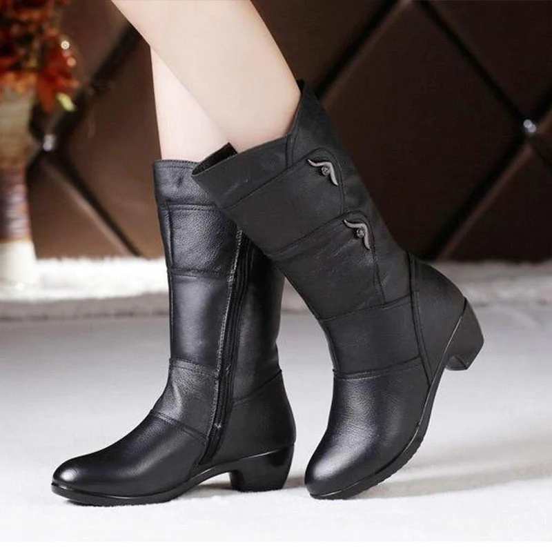 Barbara | High boots with single zip fastening - Image 4