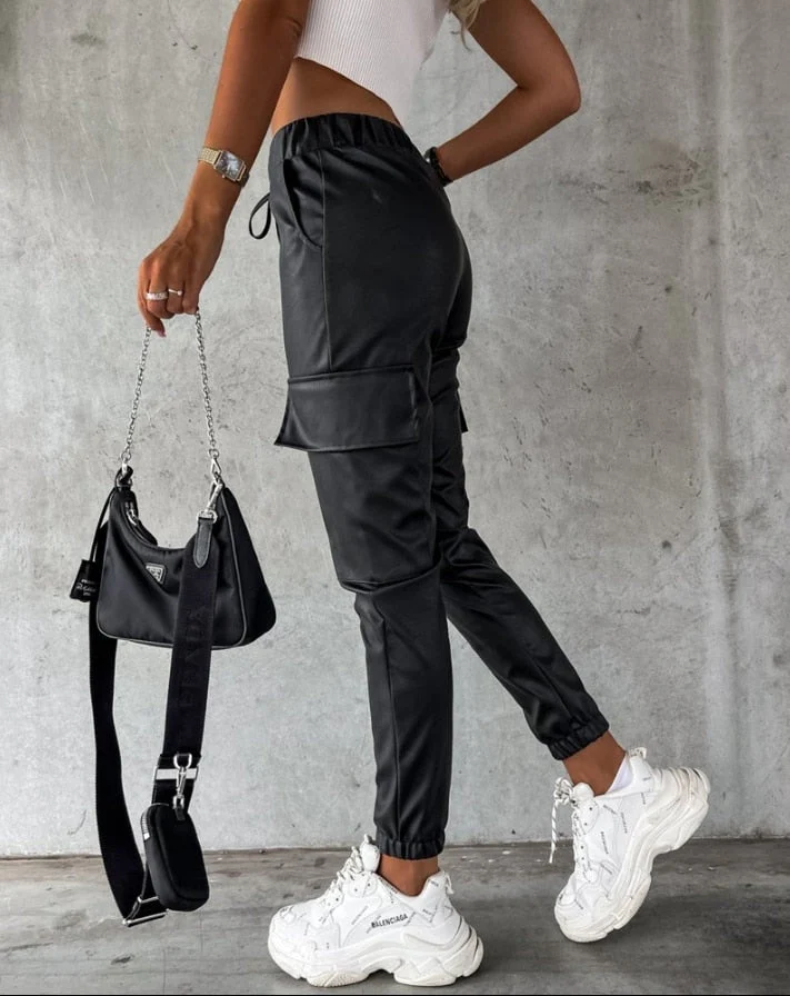 Bari® | Cargo Pant Cargopant In Lederoptik - Image 2