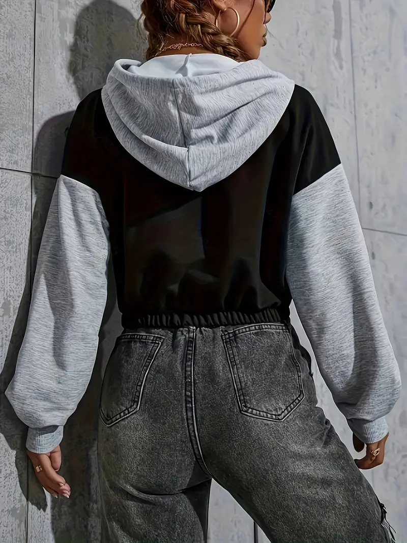 Beatrice® | Elegant Cotton Cropped Hoodie - Image 2