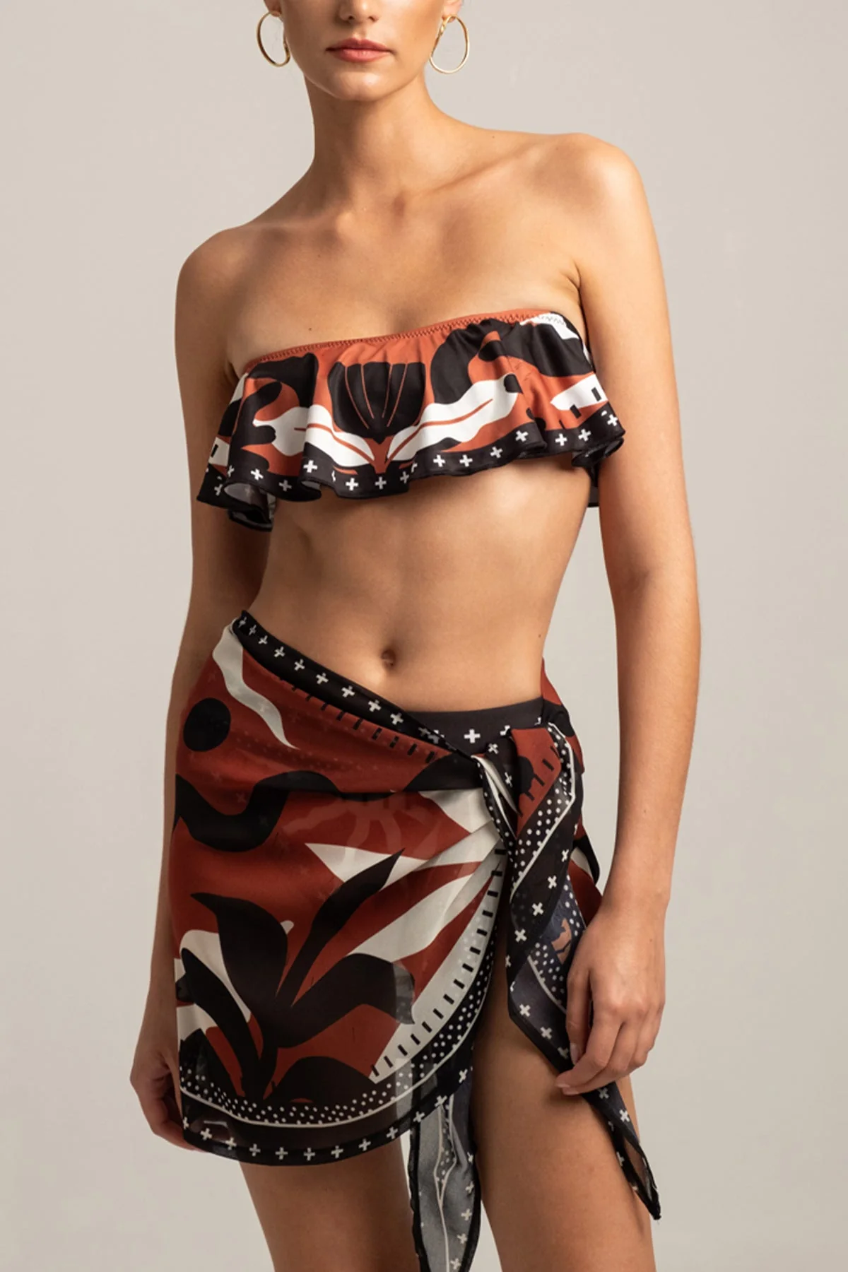 Beatriz® | Bikini Brown/Black/White