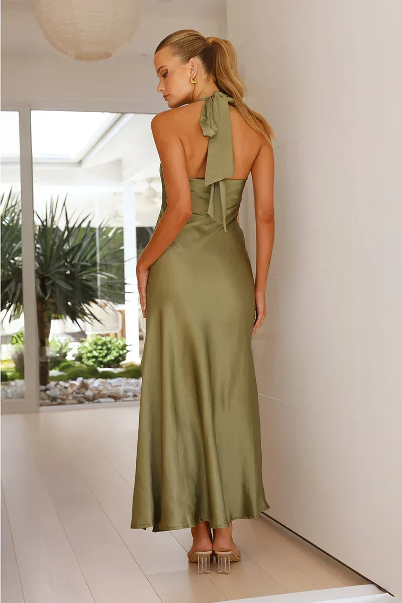 Beatriz® | Maxi Dress Olive Green - Image 3