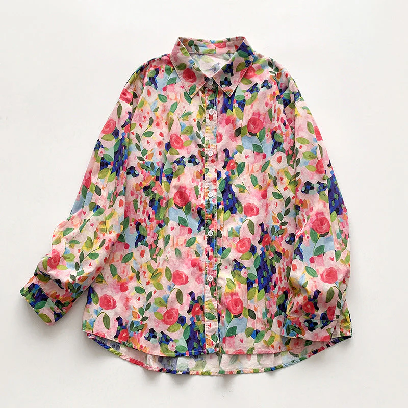 Belén® | Women'S Blouse With Colorful Floral Print And Loose Fit - Image 2