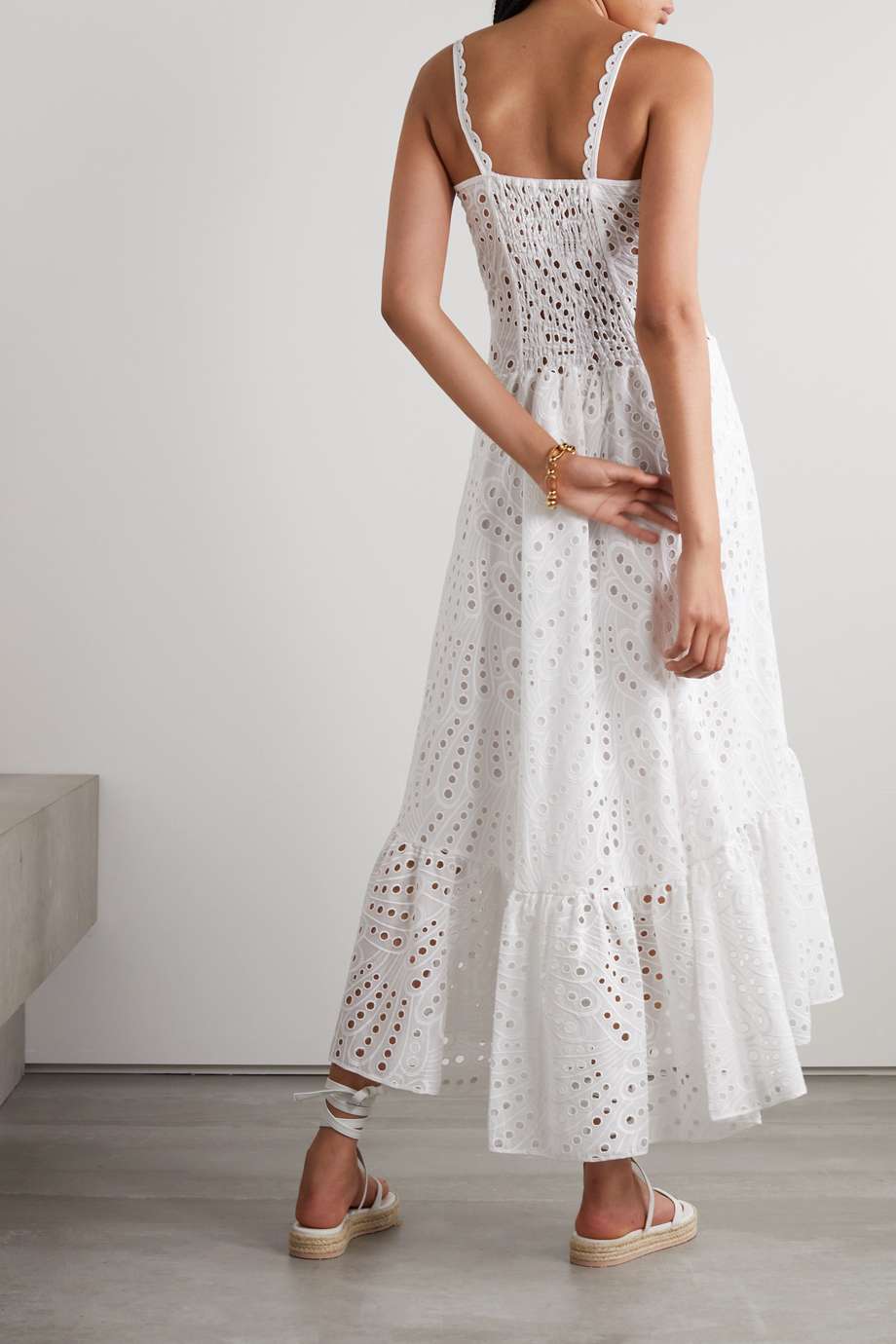 Belinda® | Embroidered Lace Midi Bustier Dress - Image 5
