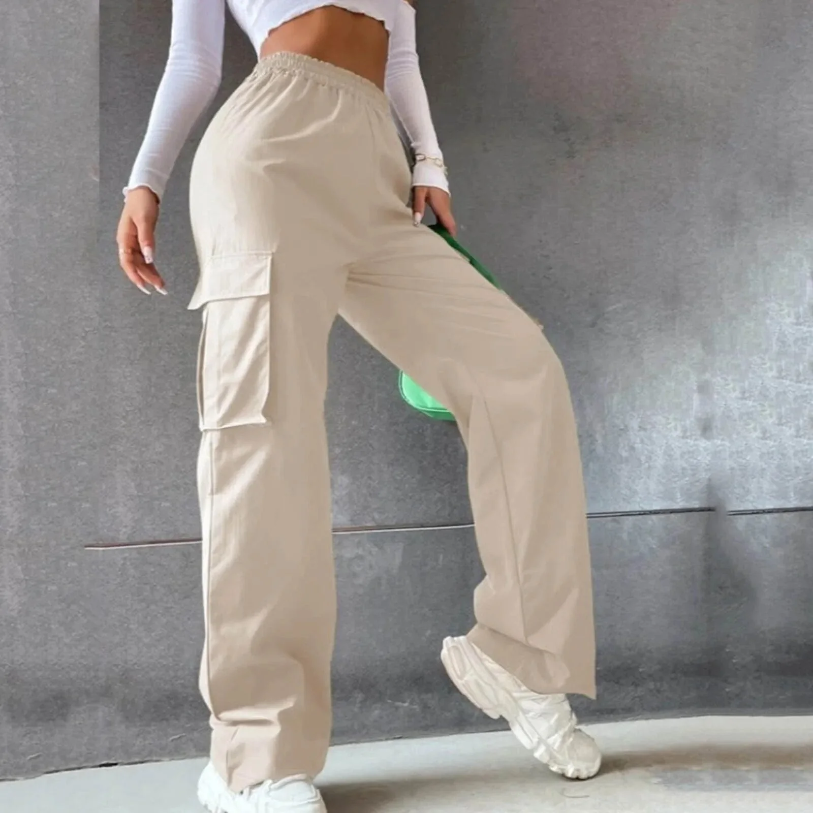 Berit® | Autumn Women'S High Waist Cargo Pants - Image 2