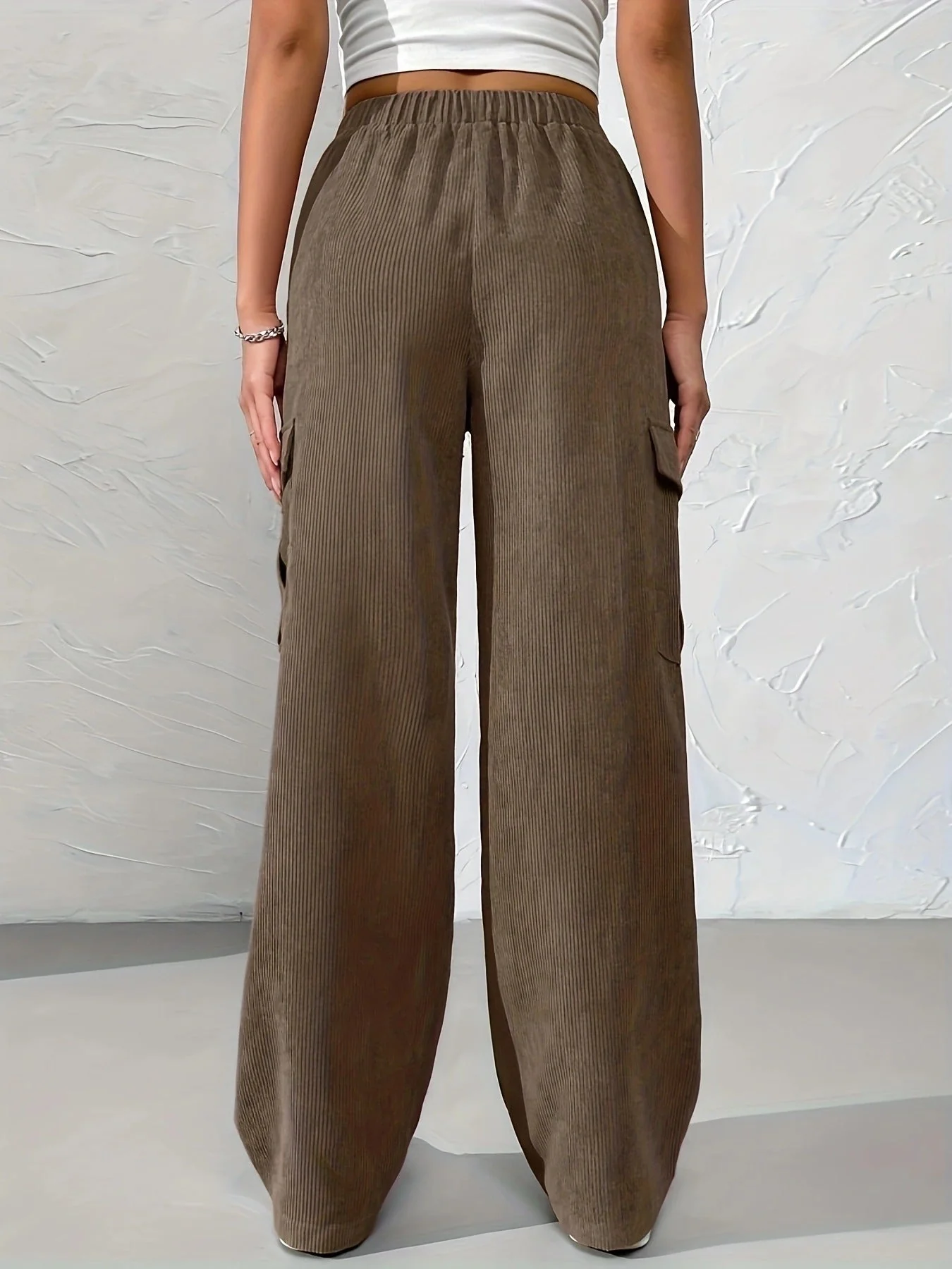 Bethania® | Autumn And Winter New Elastic Waist Cargo Pants Corduroy - Image 2