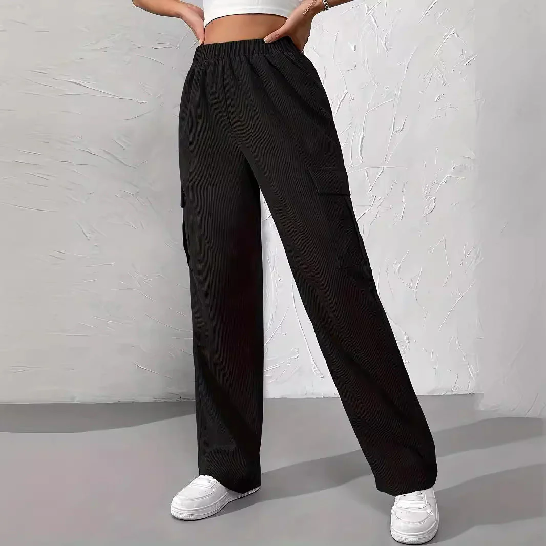 Bethania® | Autumn And Winter New Elastic Waist Cargo Pants Corduroy - Image 7