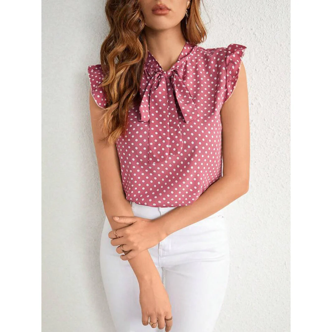 Bianca® | Women'S Blouse With Decorative Bow Collar And Ruffle Details - Image 3