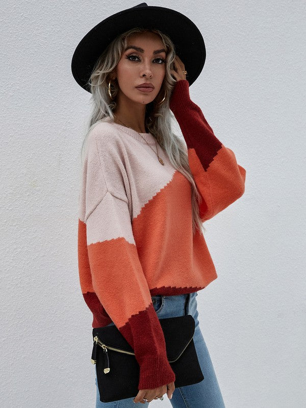 Bianca | Women's sweater with long sleeves and a round neck - Image 3