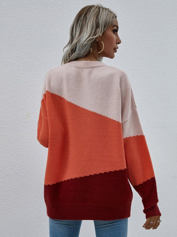 Bianca | Women's sweater with long sleeves and a round neck - Image 4