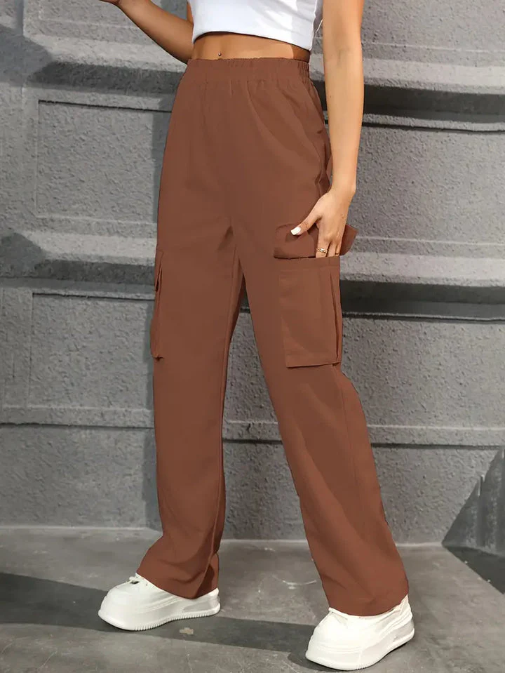 Bidelia® | Simply Comfortable High Waist Cargo Pants