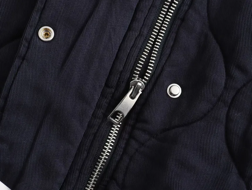 Brenda | Cotton jacket with a crew neck - Image 8