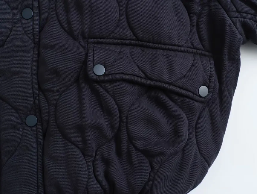 Brenda | Cotton jacket with a crew neck - Image 9