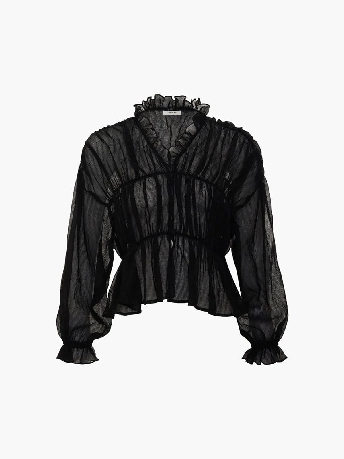 Bretane® | Chiffon Blouse With Ruffle Details - Image 3