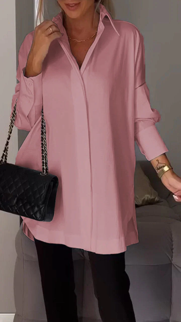 Bretten® | Chic Blouse Made Of Large Silk Chiffon - Image 2