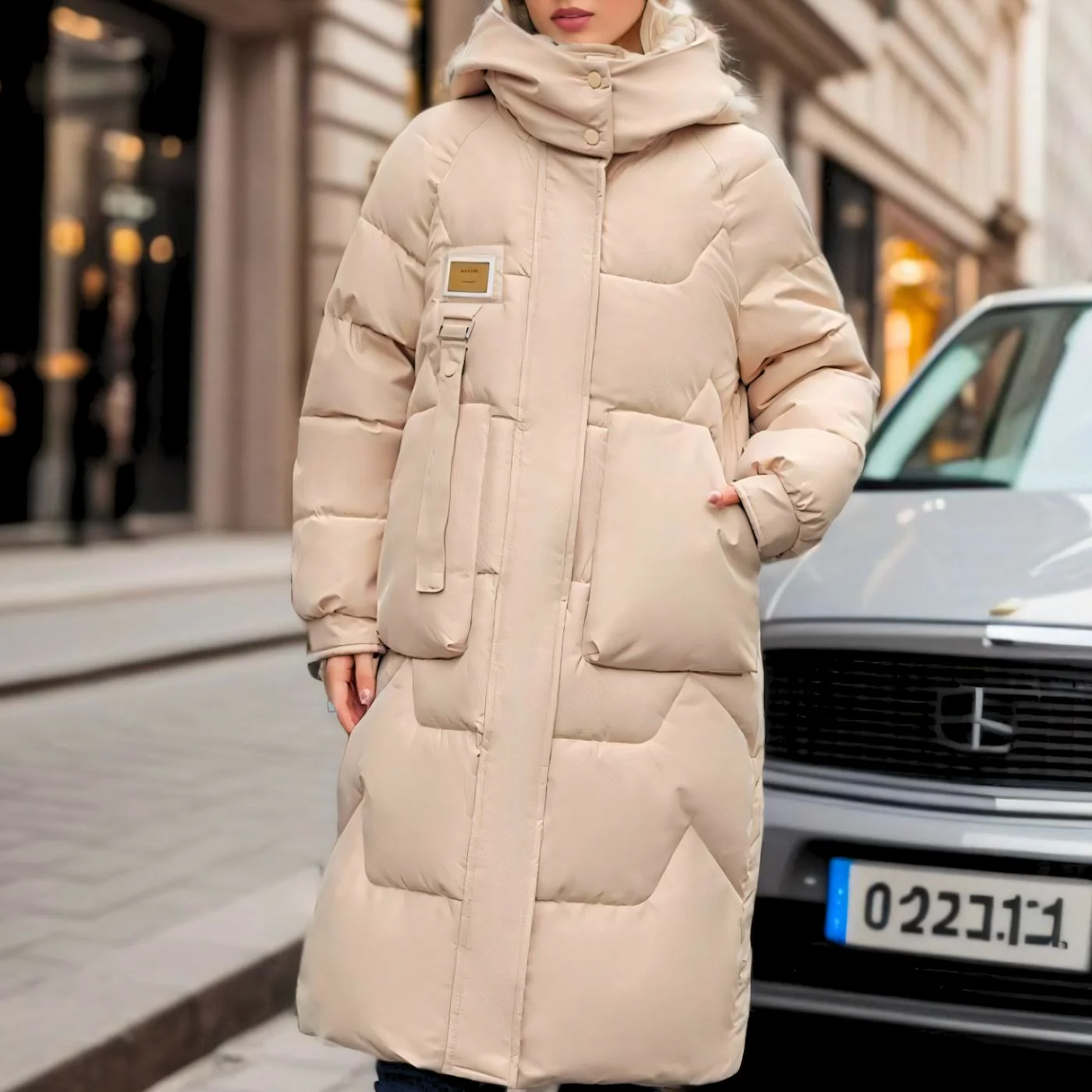 Brigida | Long winter parka for women - Image 2
