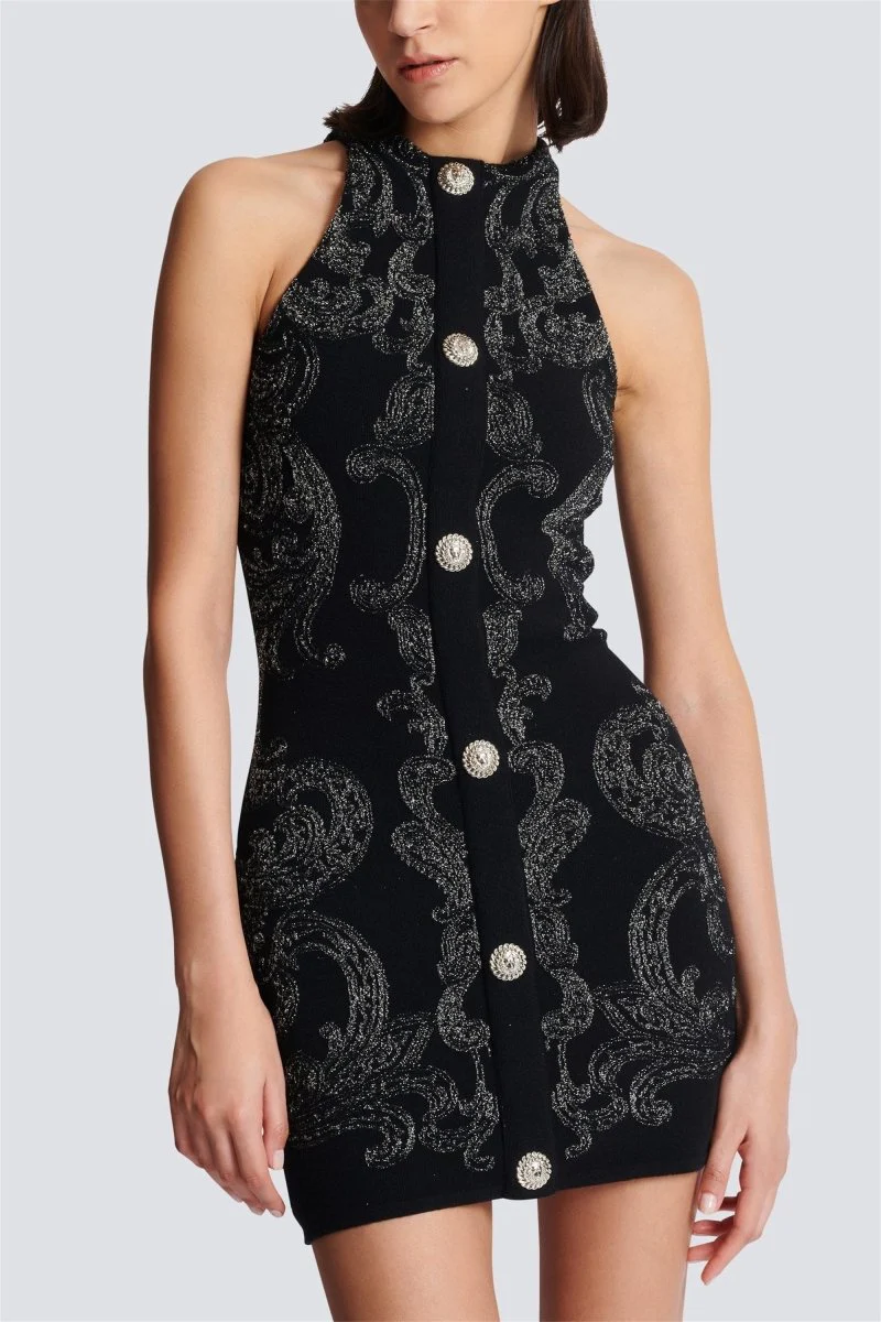 Brigitte® | Mini Knit Dress With Paisley Print - Image 6