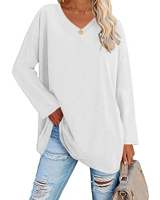 Briham® | Colorful Women'S Blouse With Long Sleeves And V-Neck - Image 9
