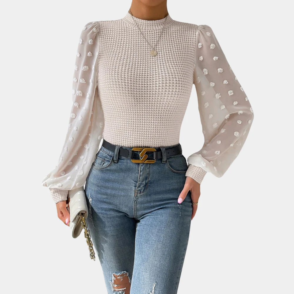 Briselda® | Elegant Women'S Blouse With Puff Sleeves